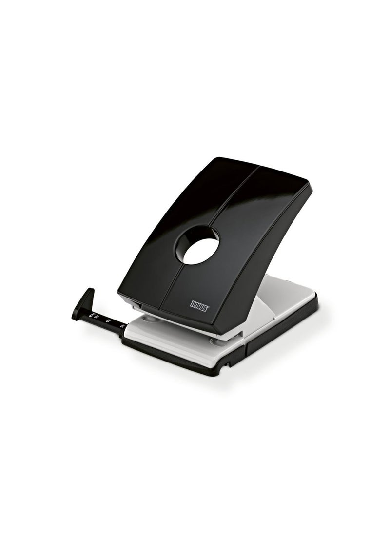 Novus Professional Office Paper Punch - Dual Holes, 40-60 Sheet Capacity, Durable Metal Body with A4/A5 Size Adjustment Ruler - Image 3